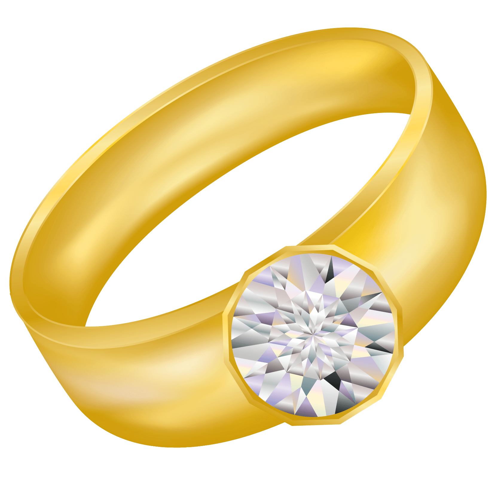 Gold Ring Transparent PNG Image