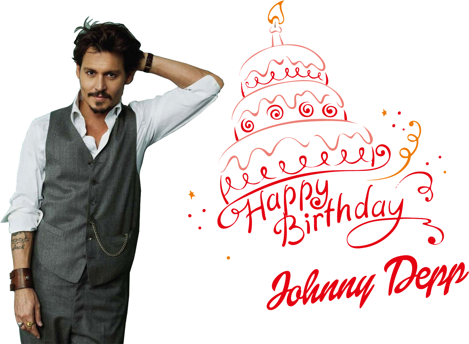 Pic Johnny Actor Depp Transparent PNG Image