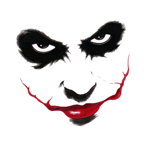 Joker Face Transparent PNG Image