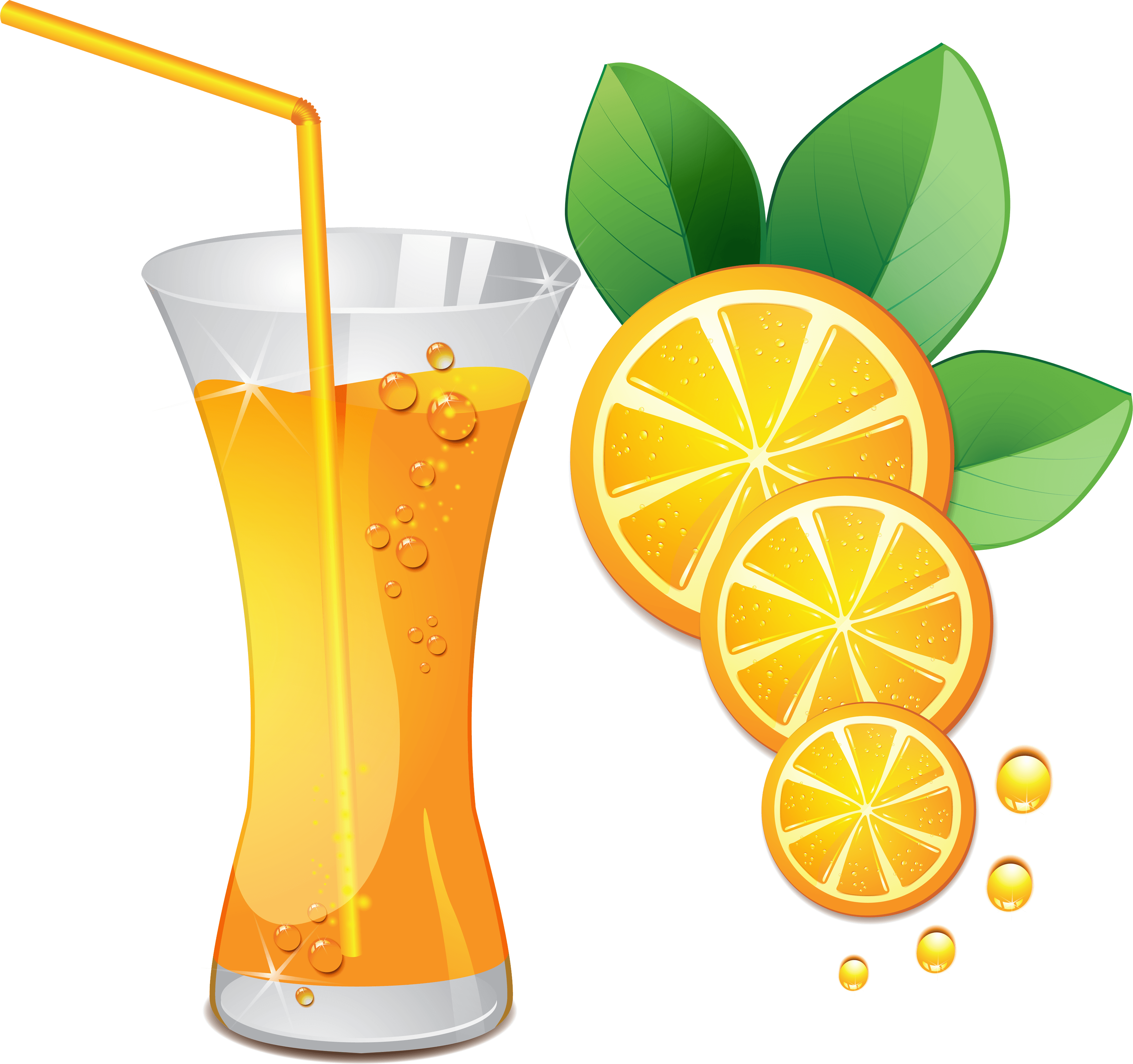 Orange Juice Transparent PNG Image
