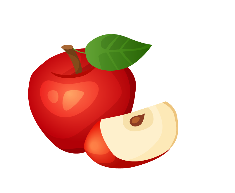 Juice Apple Cartoon Transparent PNG Image