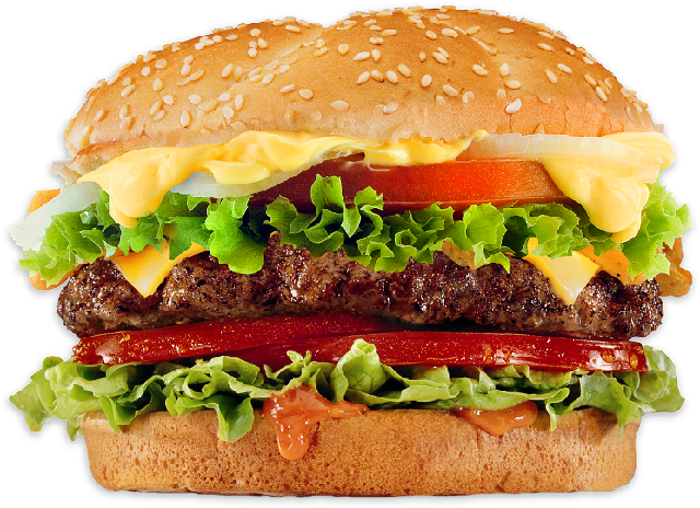 Food Burger Junk Transparent PNG Image