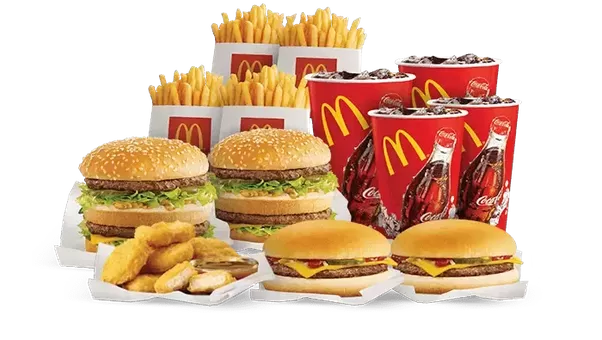 Food Junk Combo Transparent PNG Image