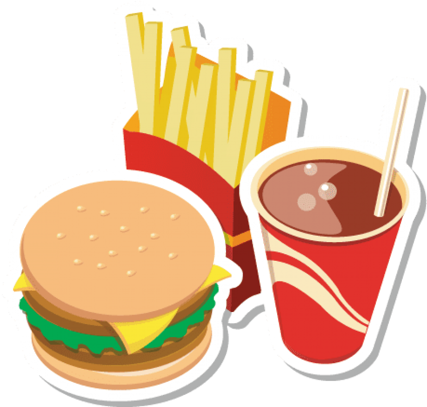 Food Junk Combo Transparent PNG Image