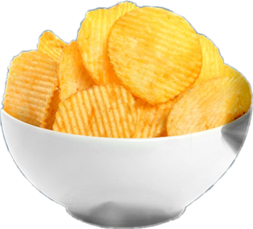 Chips Bowl Crisp Transparent PNG Image