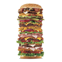 King Hamburger Show Fries Cheeseburger Pickled French PNG Image