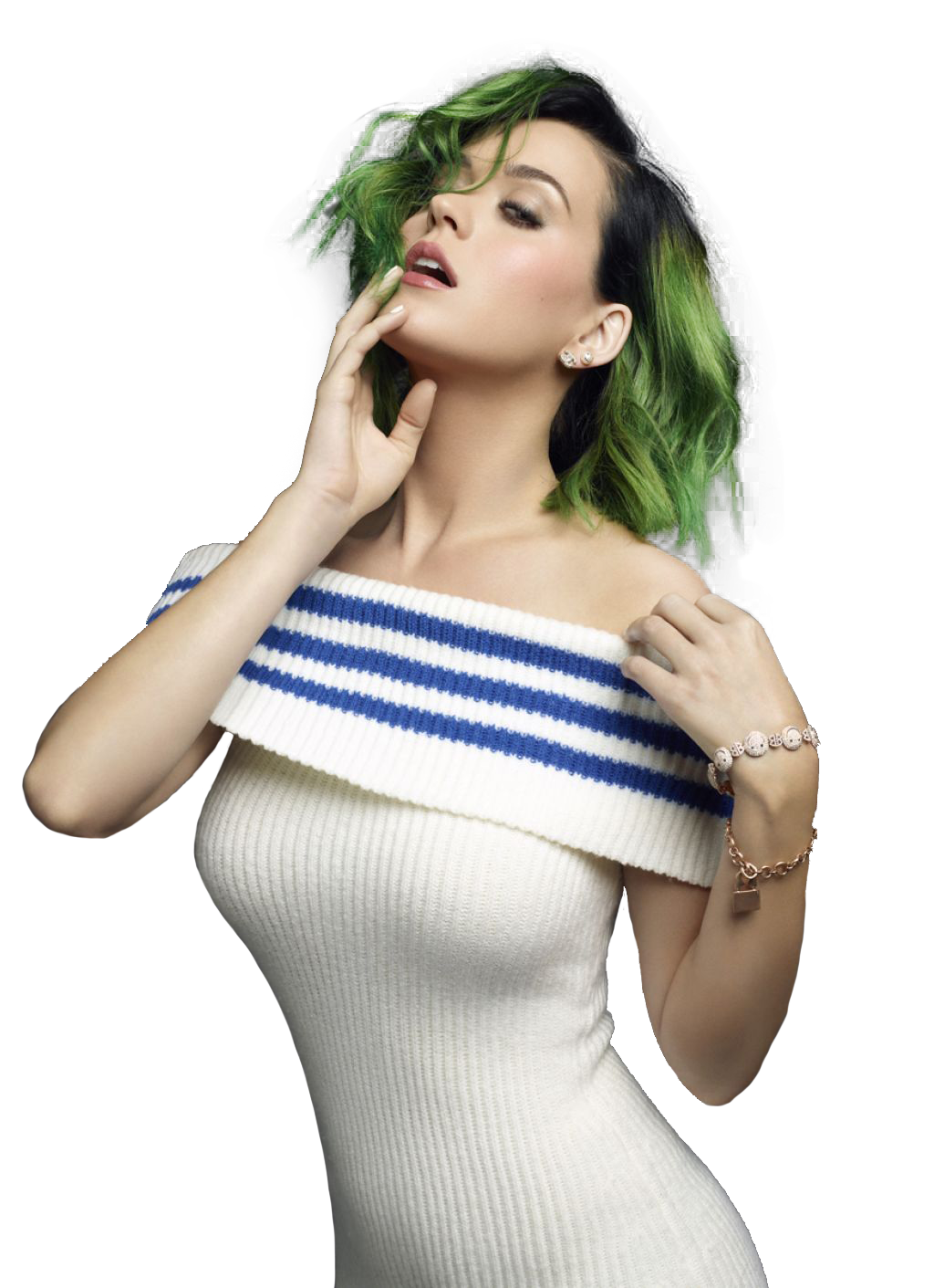 Hair Katy Perry Green Transparent PNG Image