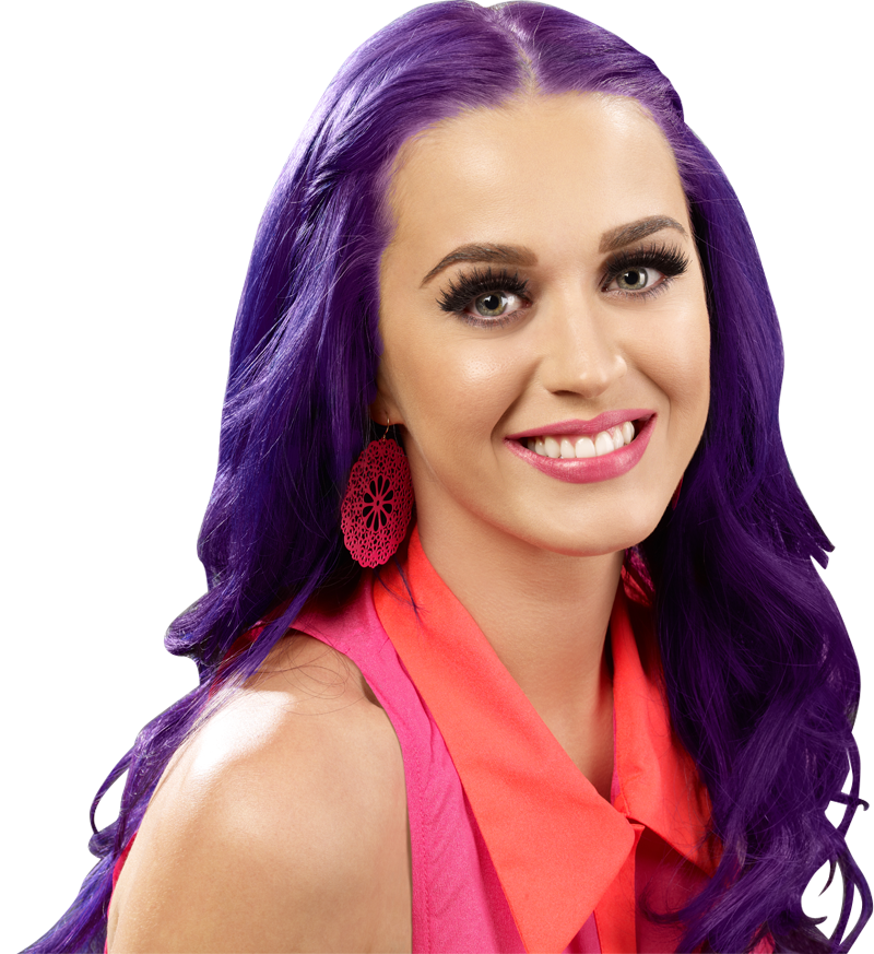 Purple Katy Hair Perry Transparent PNG Image
