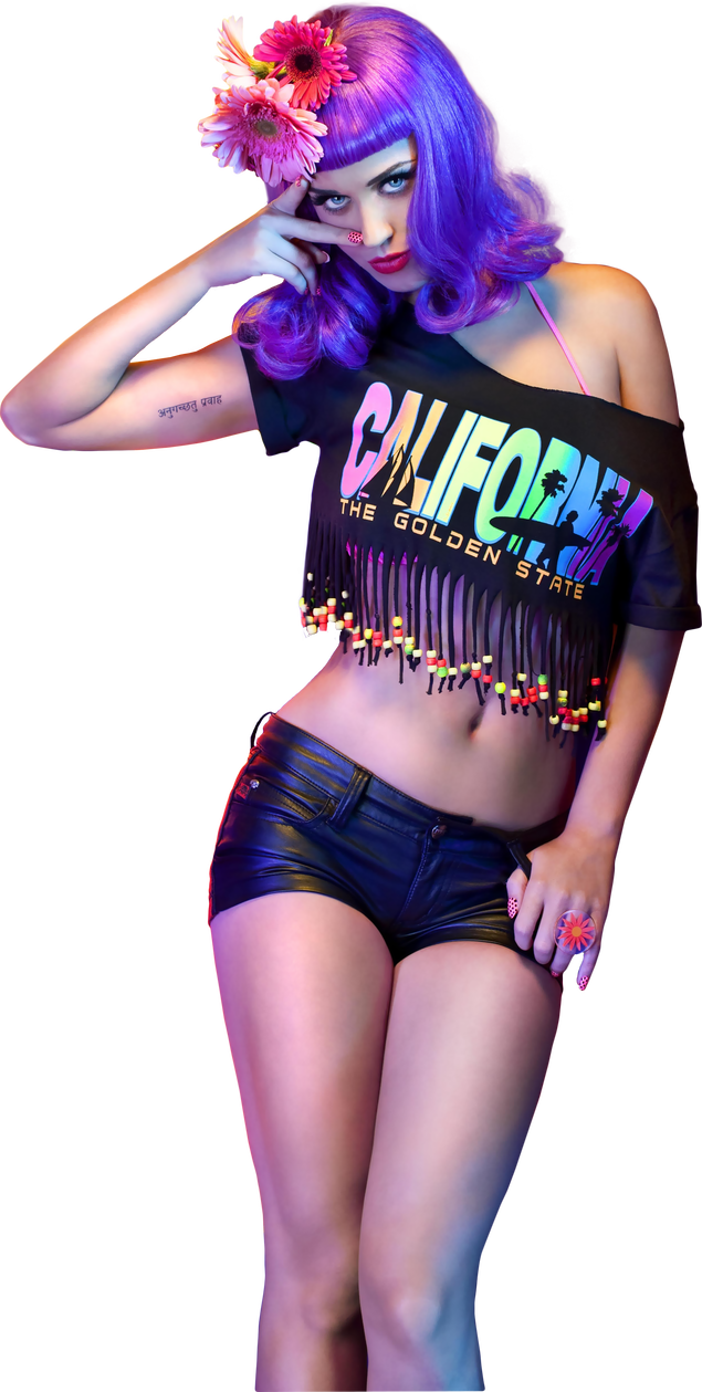Purple Katy Hair Perry Transparent PNG Image