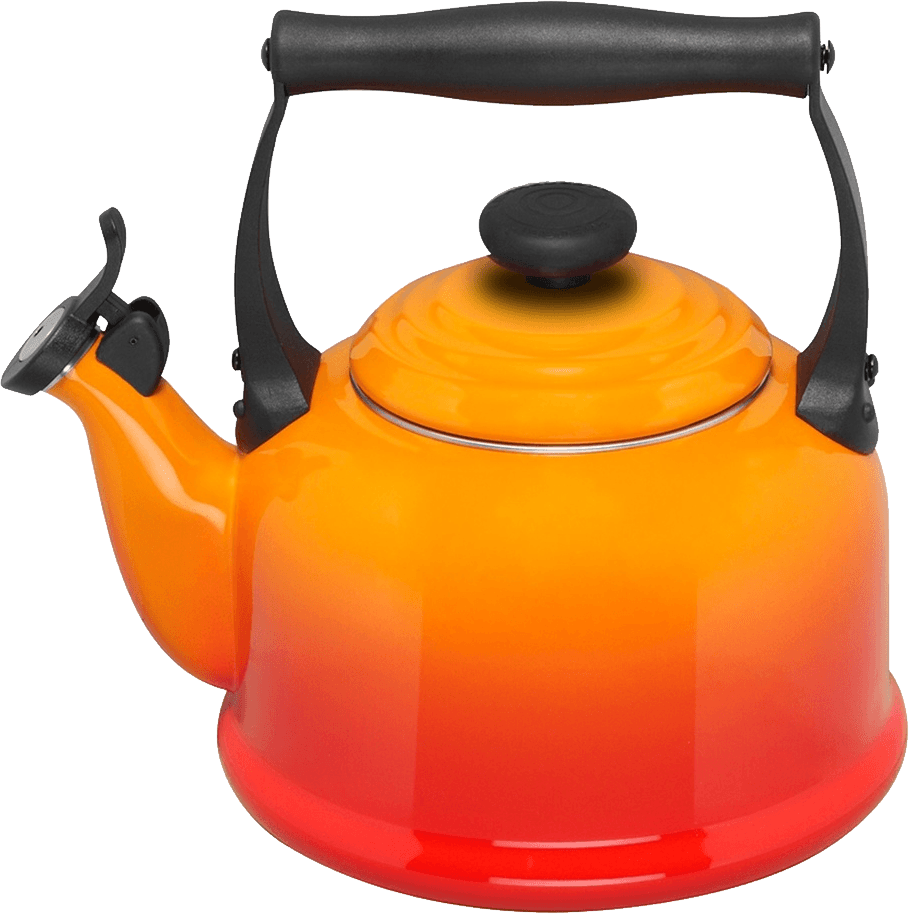 Orange Kettle Transparent PNG Image