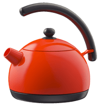 Orange Kettle Transparent PNG Image