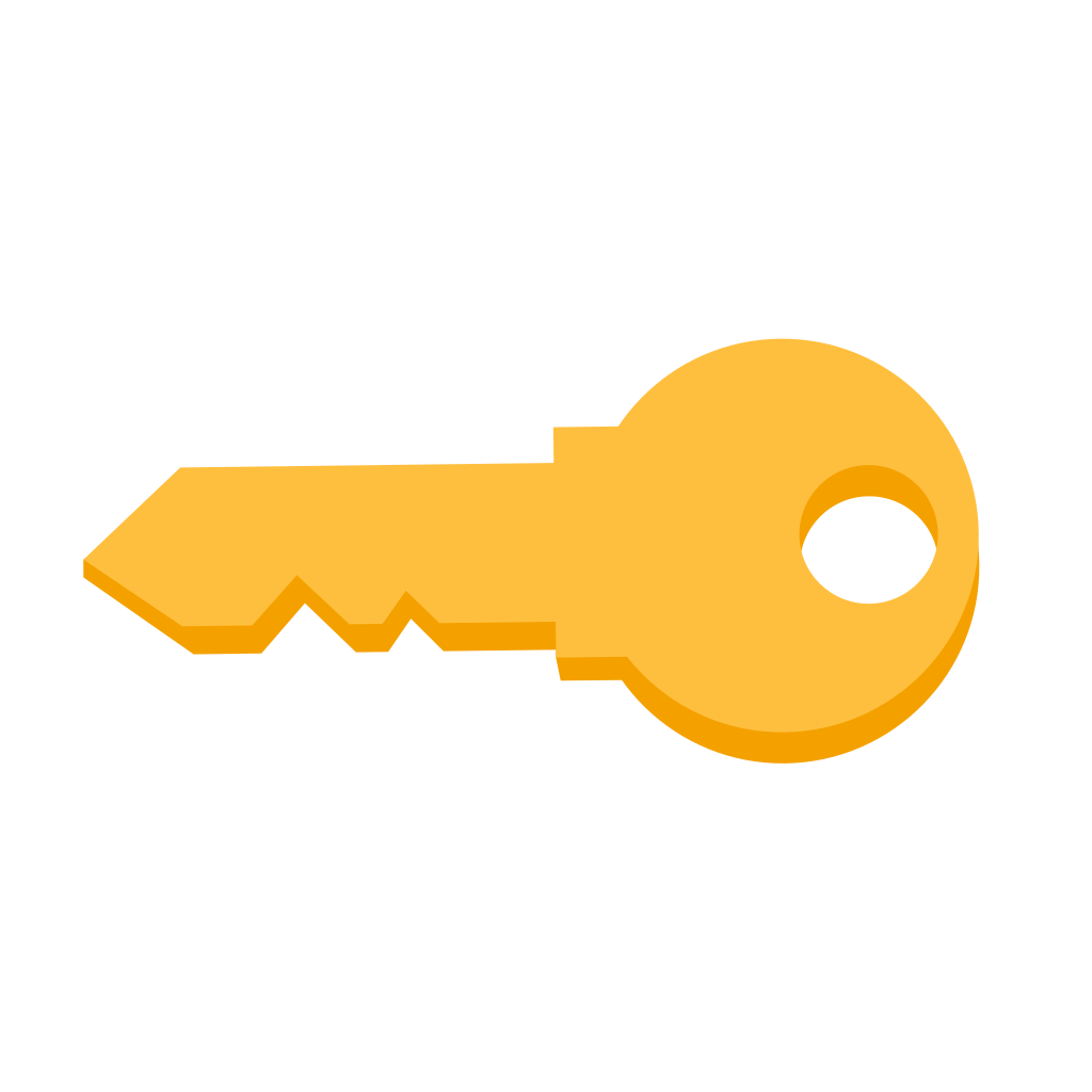 Golden Key Transparent PNG Image