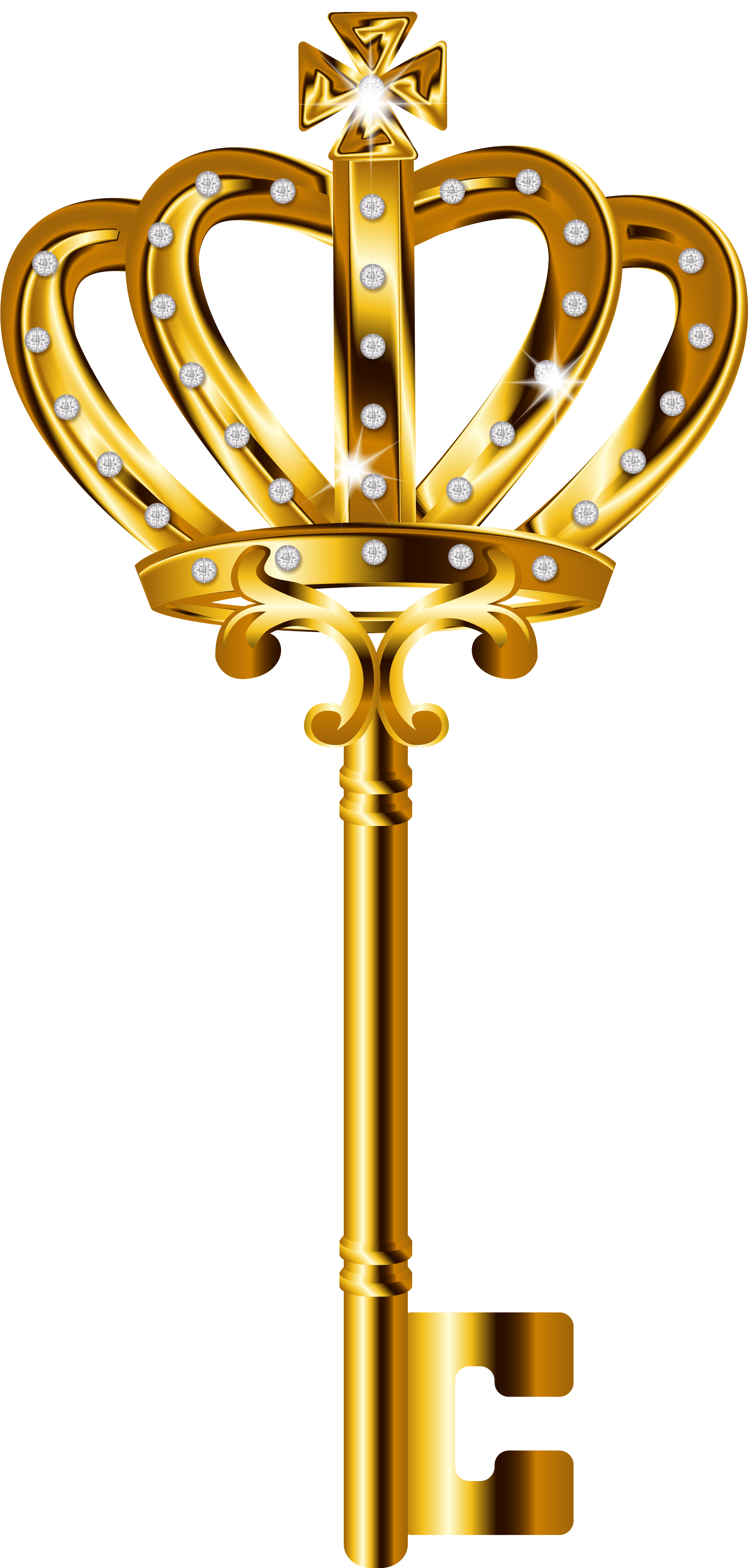 Golden Key Transparent PNG Image