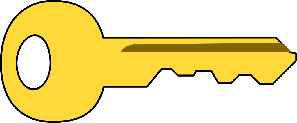 Golden Key Transparent PNG Image