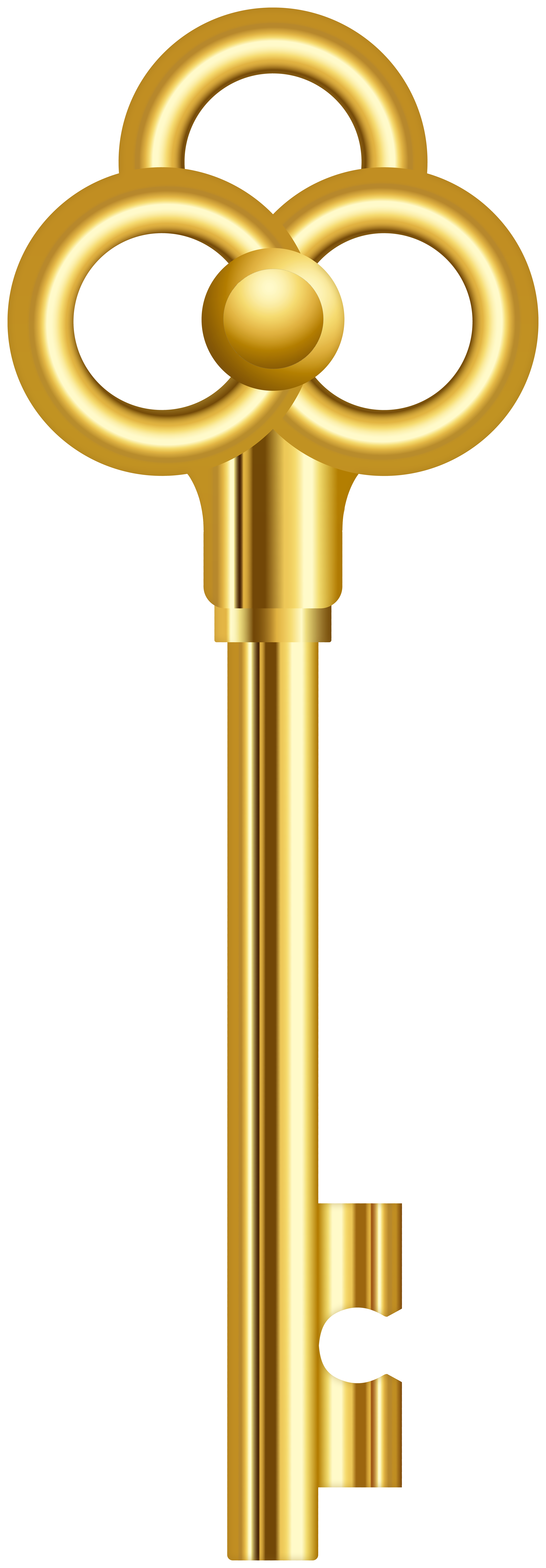 Antique Key Gold Transparent PNG Image