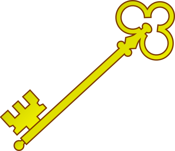 Vector Key Gold File Transparent PNG Image
