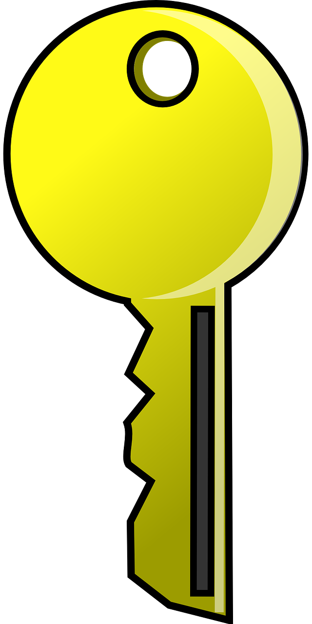 Vector Key Gold Transparent PNG Image