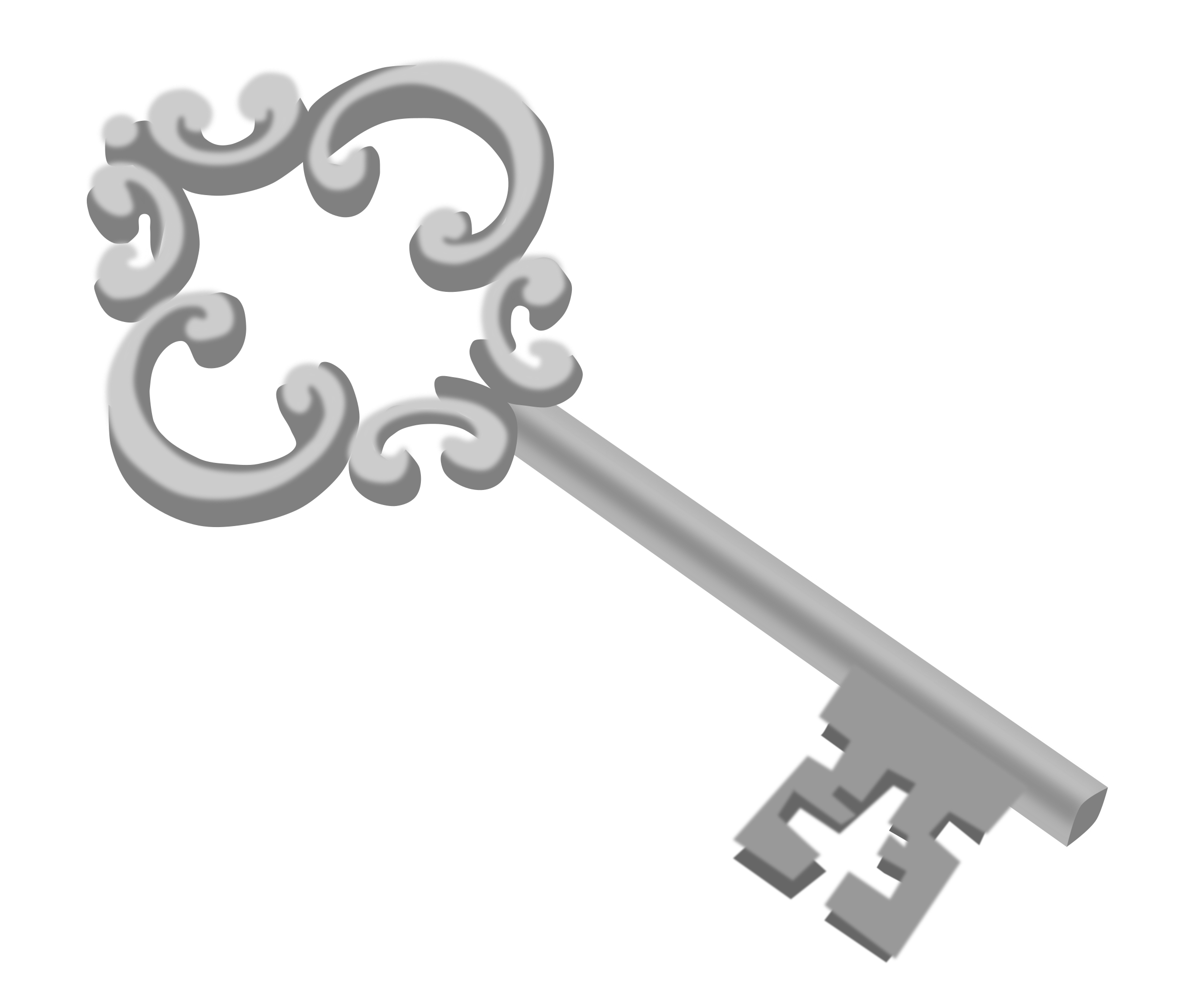 House Silver Key Transparent PNG Image