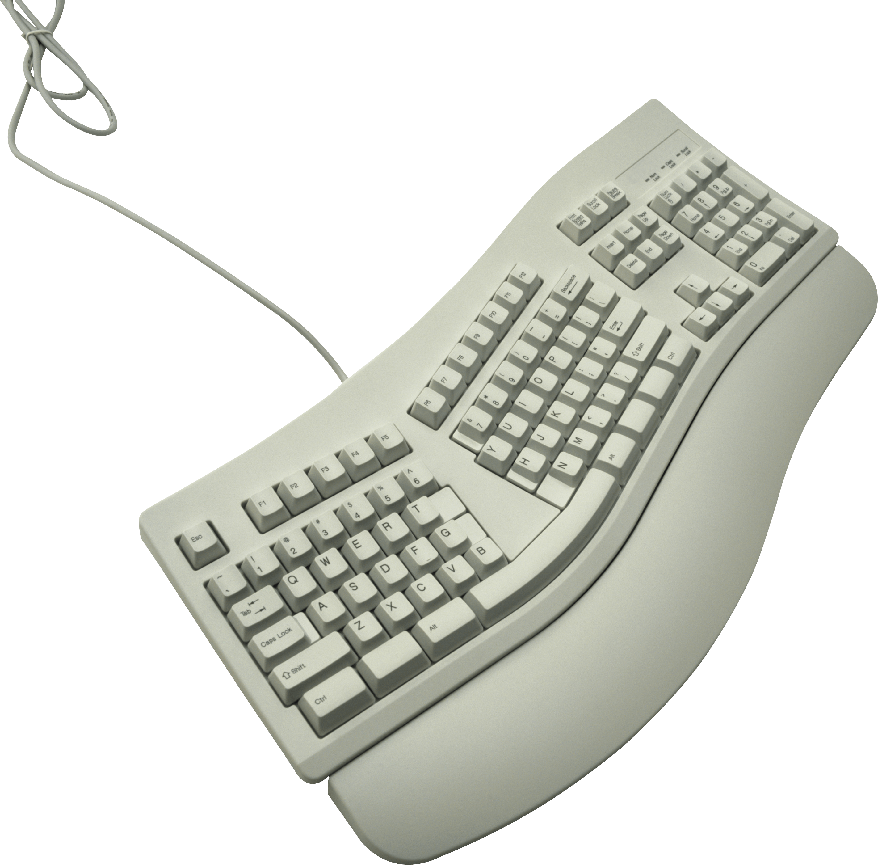White Keyboard Transparent PNG Image