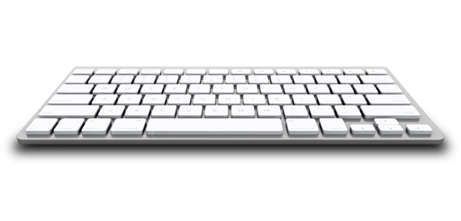 White Keyboard Transparent PNG Image