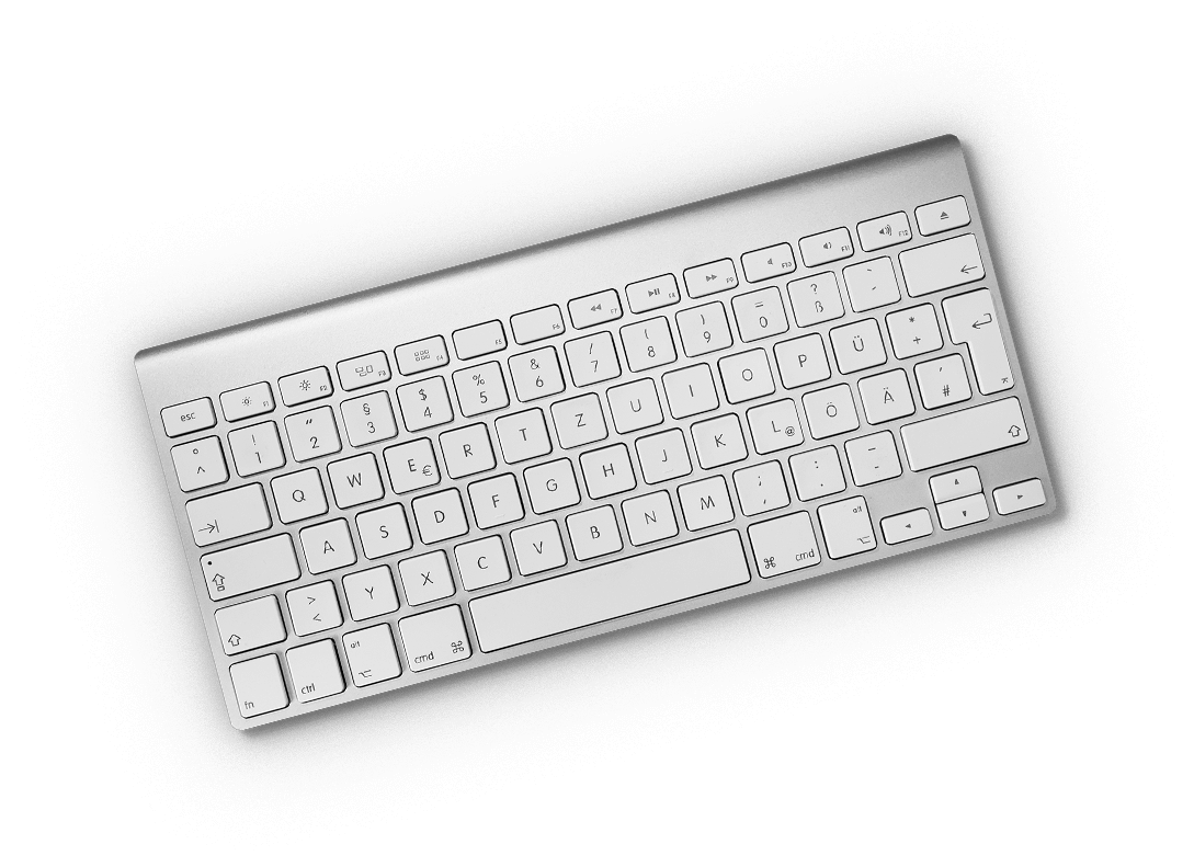 White Keyboard Transparent PNG Image
