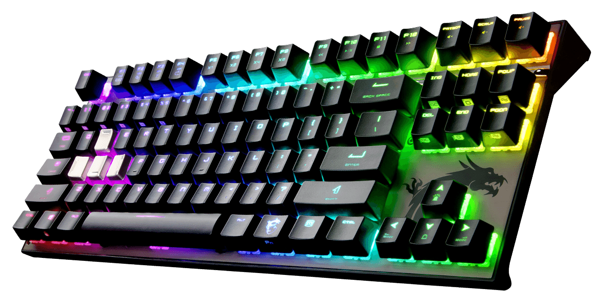 Gaming Neon Keyboard Transparent PNG Image