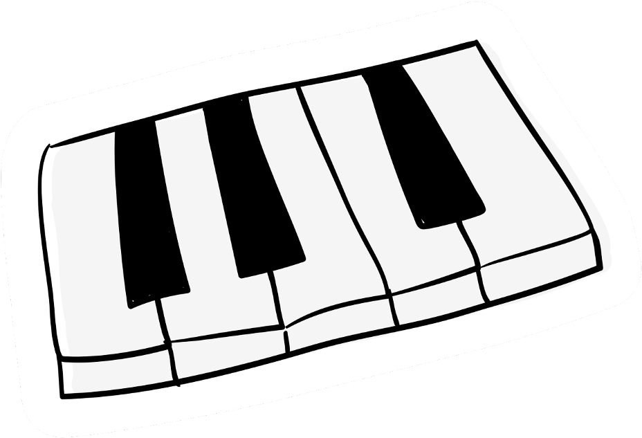 Vector Music Keyboard Transparent PNG Image