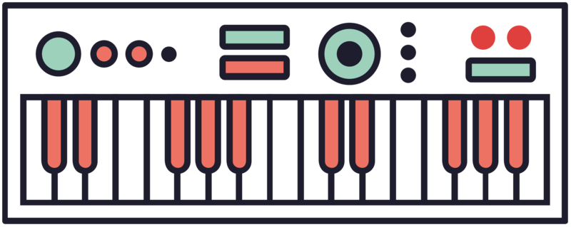 Vector Music Keyboard Transparent PNG Image