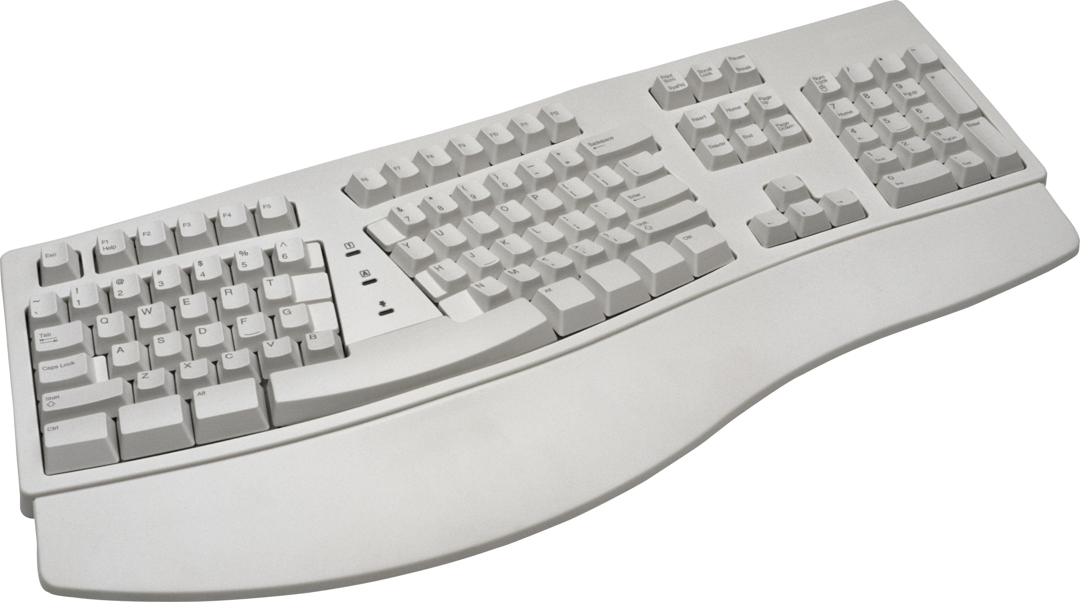 White Keyboard Transparent PNG Image