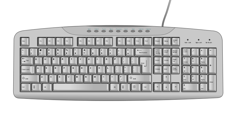 Keyboard Transparent PNG Image