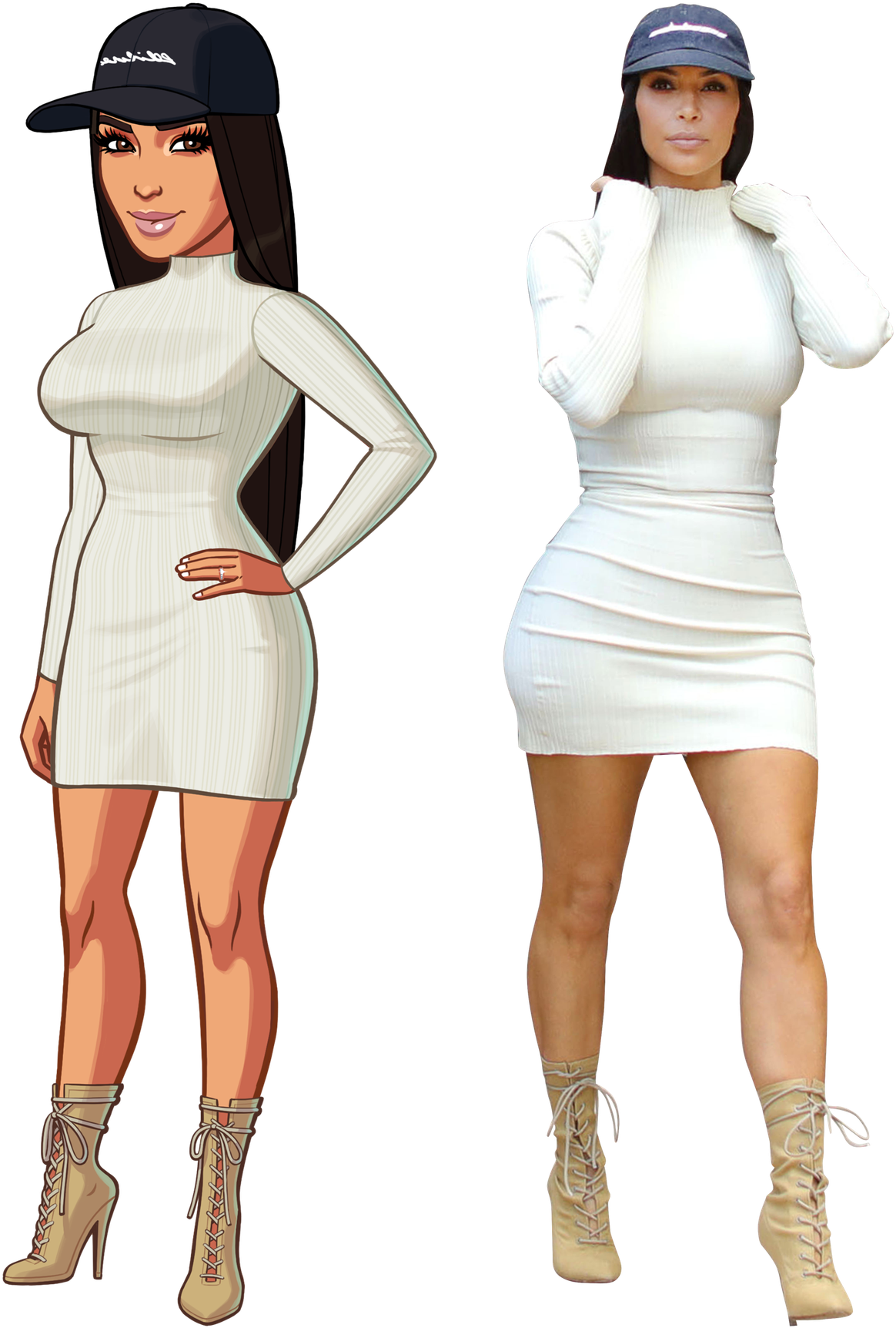 Kardashian Kim Transparent PNG Image