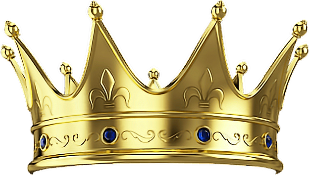 Golden Crown King Transparent PNG Image