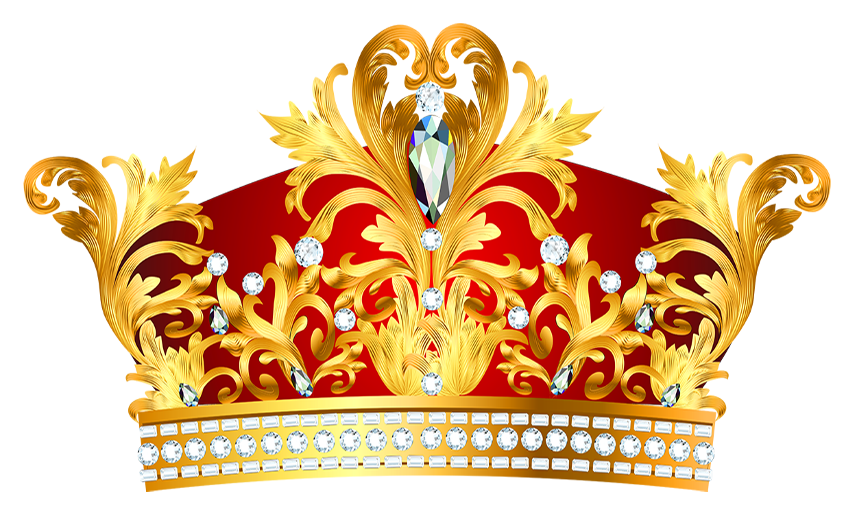 Golden Crown King Transparent PNG Image