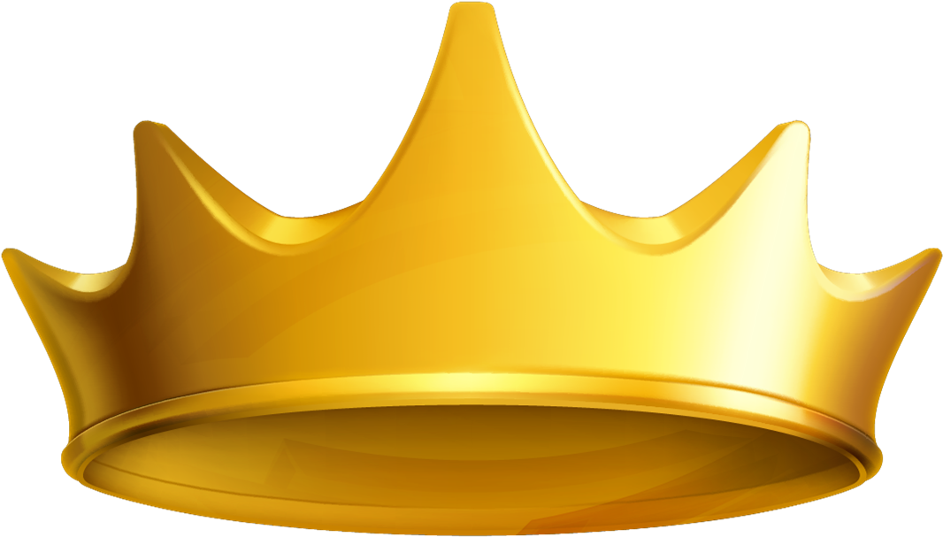 Golden Crown King Transparent PNG Image