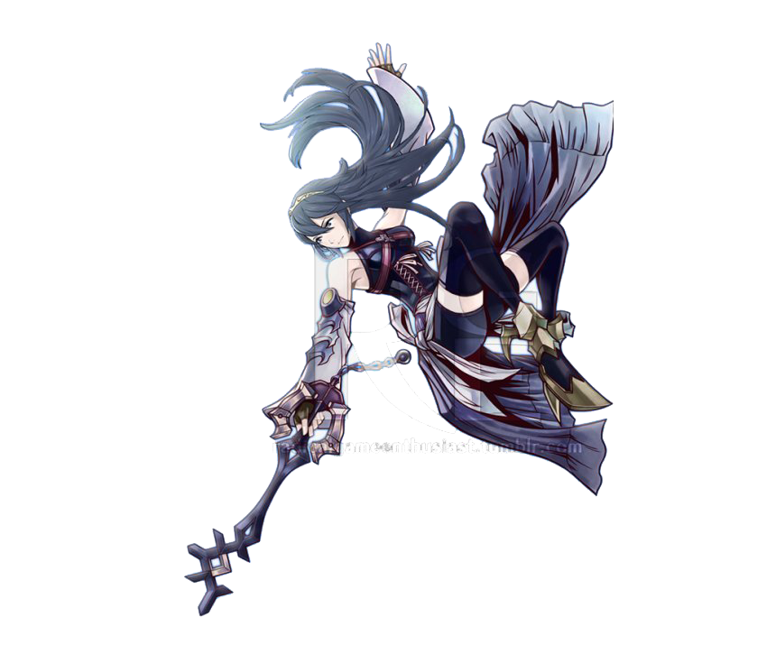 Kingdom Hearts Aqua Transparent PNG Image