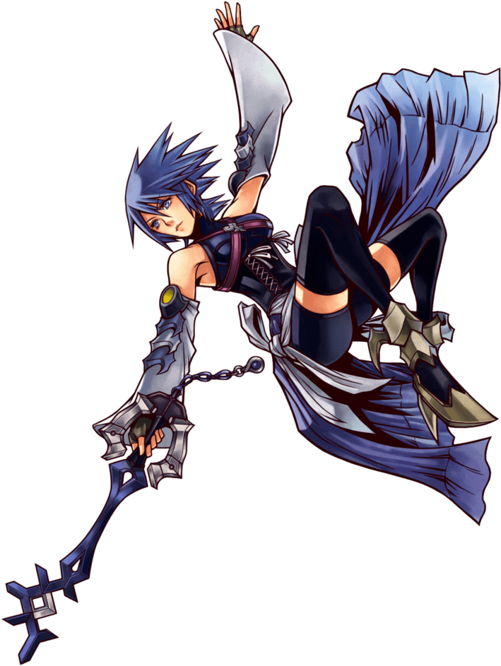 Kingdom Hearts Aqua Transparent PNG Image