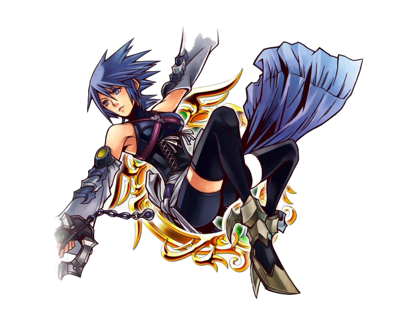 Kingdom Hearts Aqua Transparent PNG Image