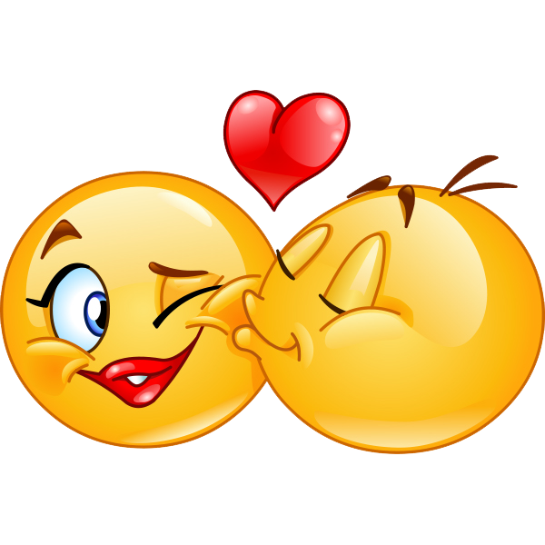 Kiss Smiley Background Transparent PNG Image