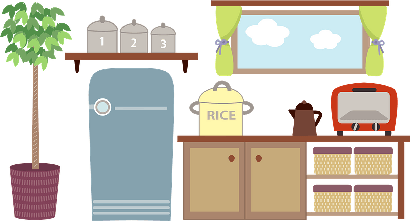 Vector Kitchen Transparent PNG Image