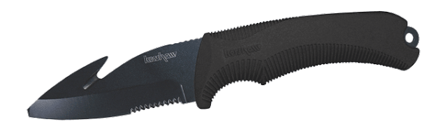 Tactical Black Knife Transparent PNG Image