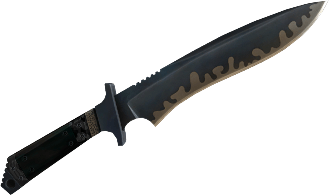 Tactical Black Knife Transparent PNG Image