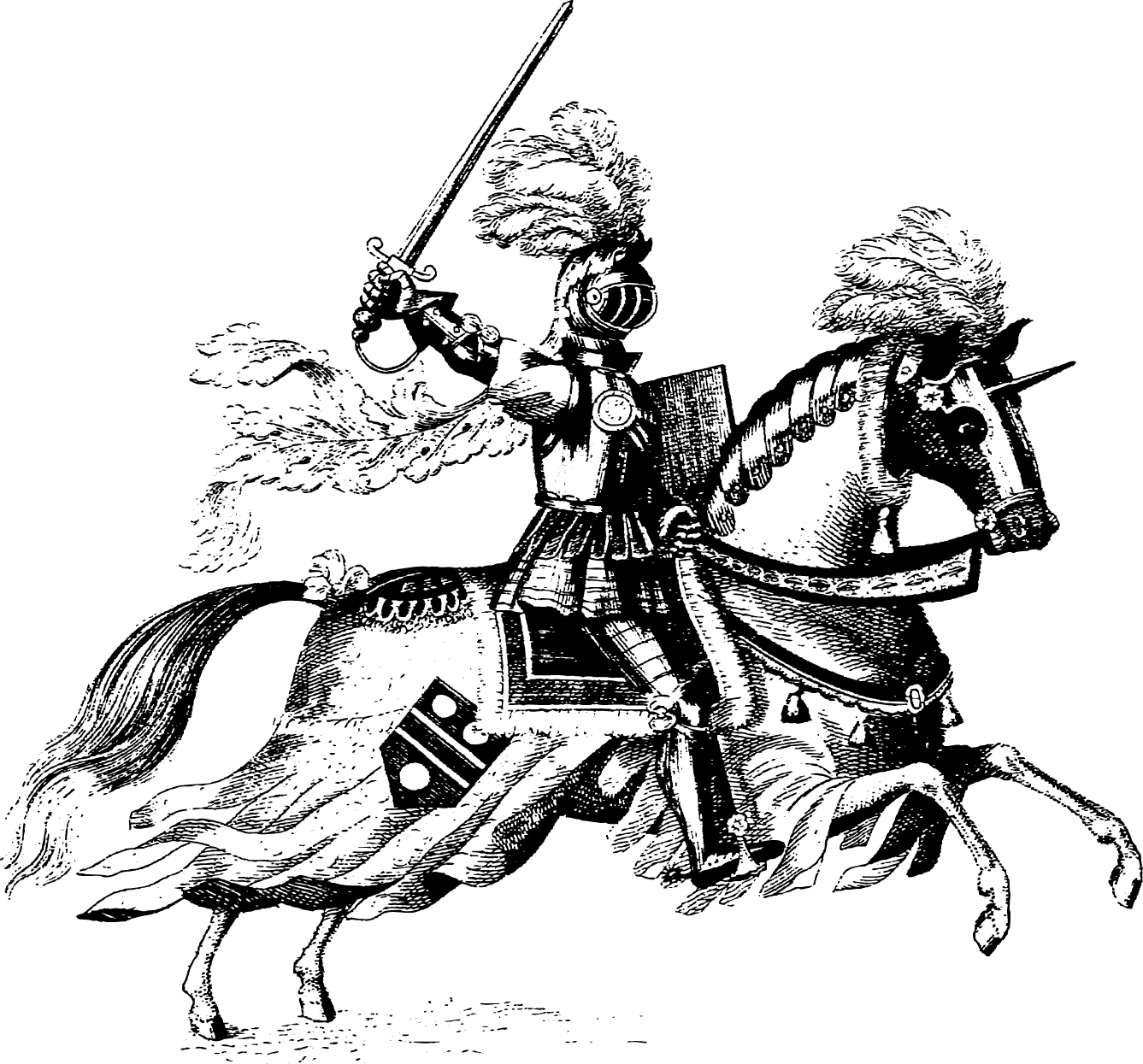 Art Middle Horse Ages Knight Transparent PNG Image