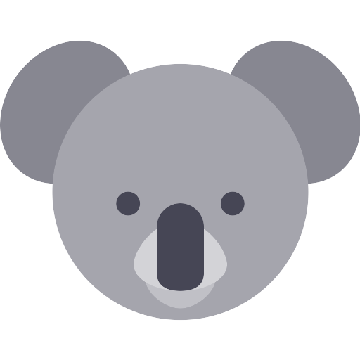Koala Face Transparent PNG Image