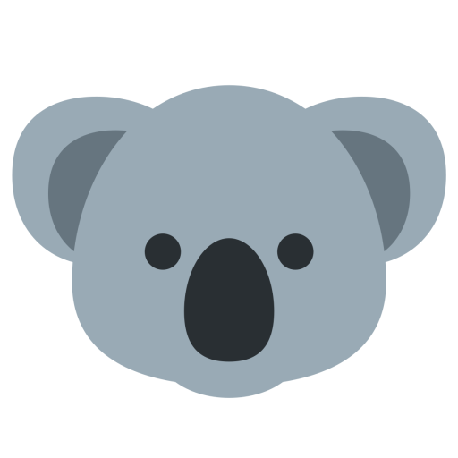 Koala Face Transparent PNG Image