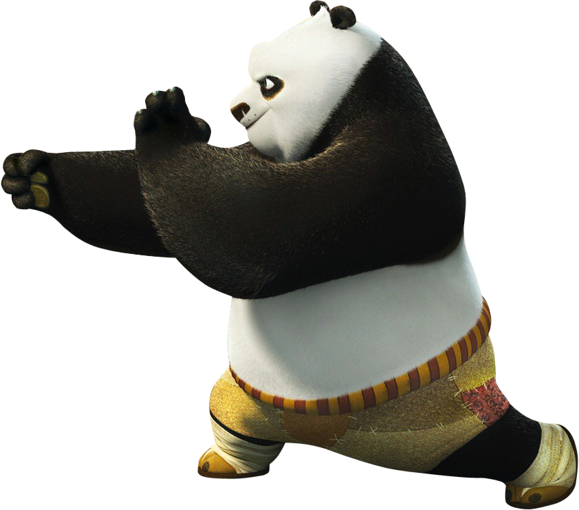 Kung Fu Panda Fighting Transparent PNG Image