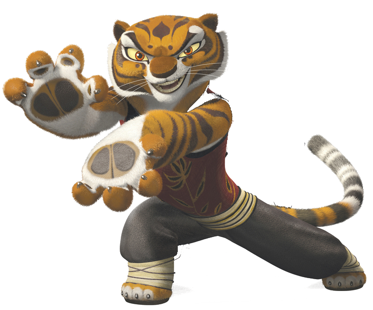 Kung Fu Panda Tiger Transparent PNG Image