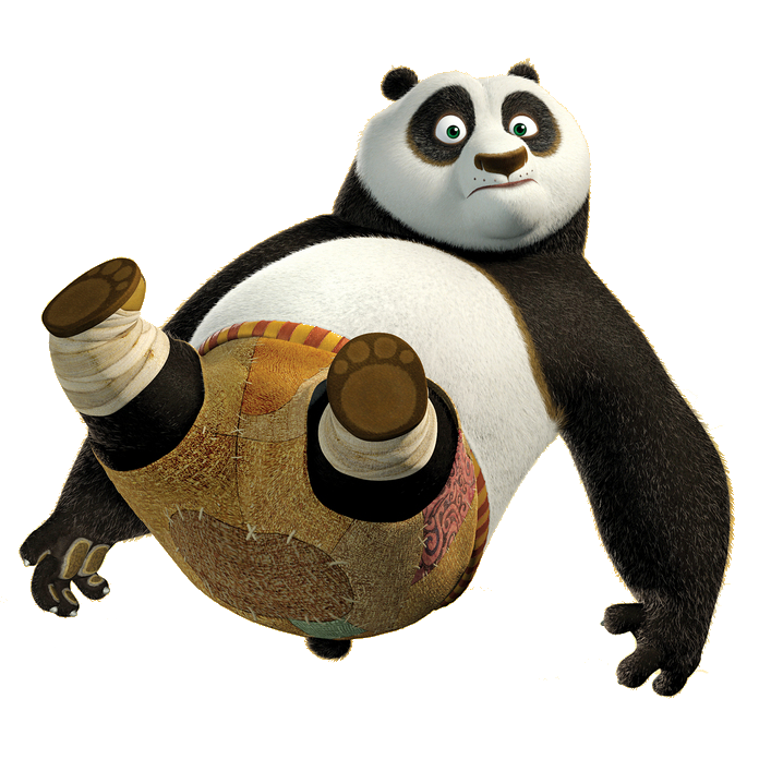 Kung Fu Panda Vector Transparent PNG Image