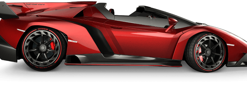 Convertible Lamborghini Red Transparent PNG Image