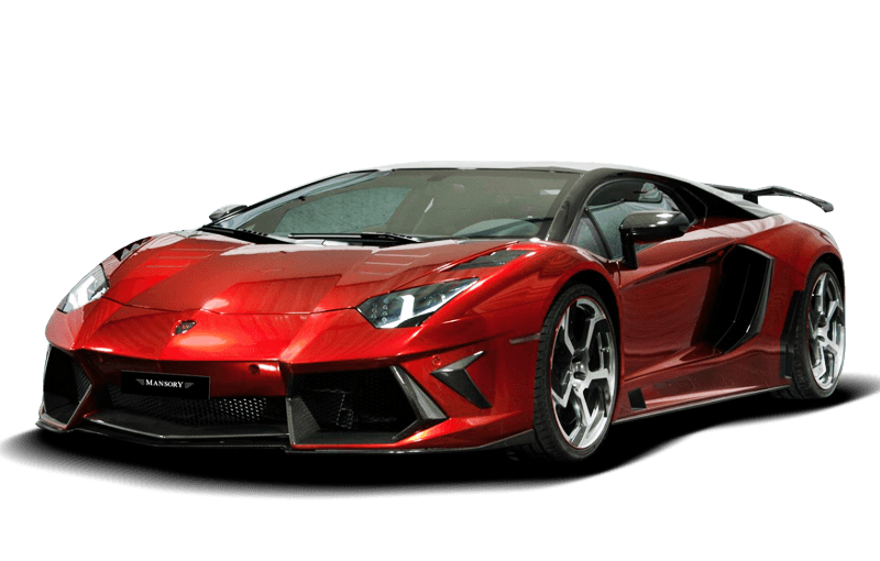 Convertible Lamborghini Red Transparent PNG Image