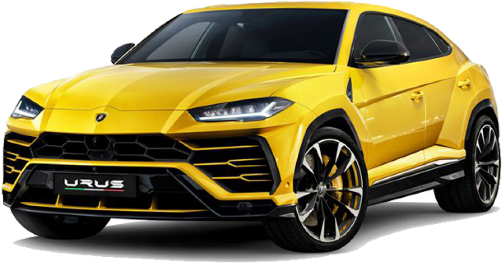 Lamborghini Yellow Sports Transparent PNG Image